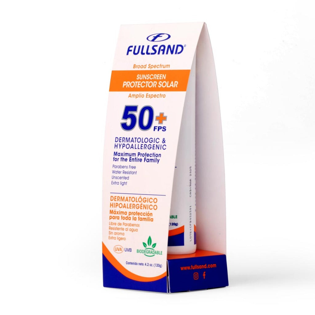 Protege tu piel con nuestro poderoso protector solar FPS50+ Bloquea los rayos dañinos con nuestro bloqueador solar de alta calidad Disfruta del sol con seguridad usando nuestra crema solar de amplio espectro