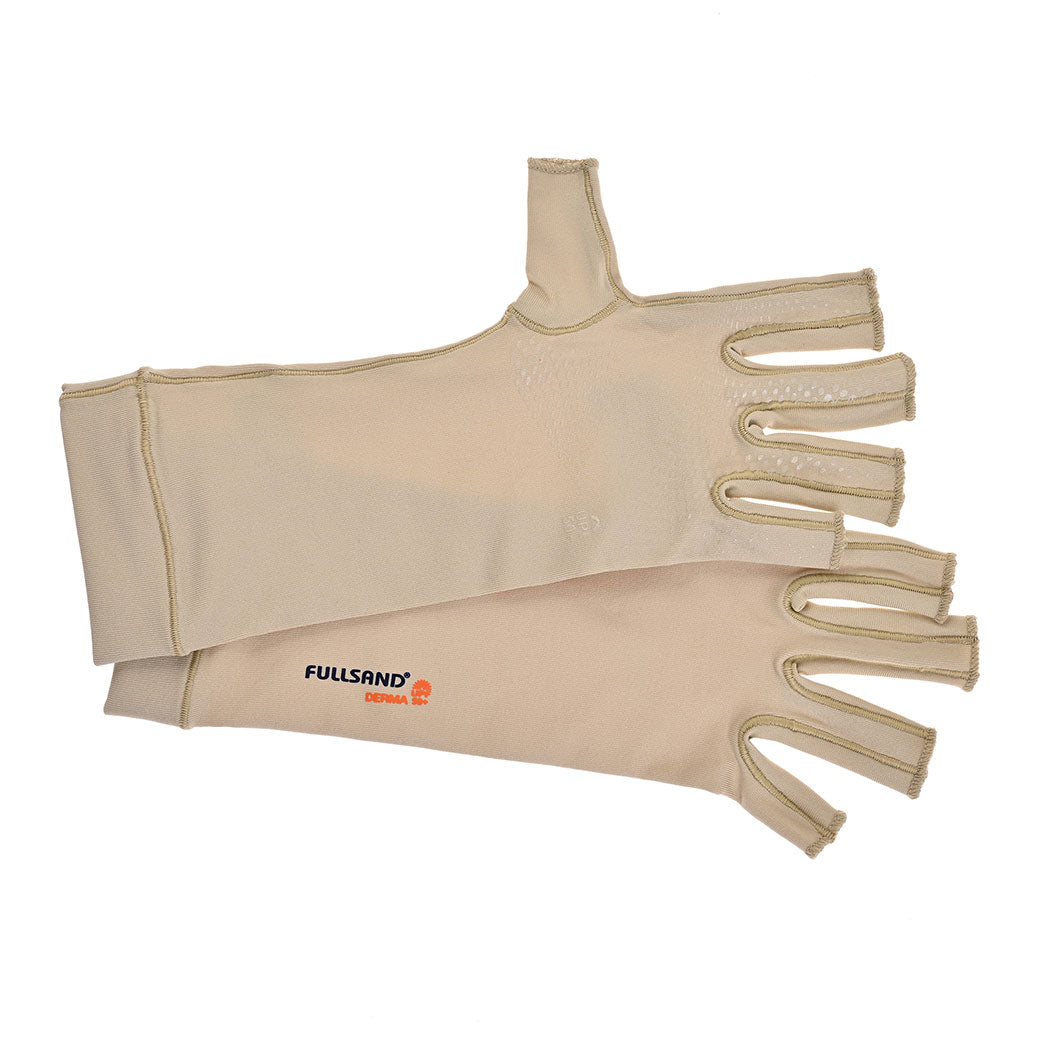 FULLSAND DERMA Guantes Antisolares Largo Unisex Con Protección Solar Certificada.