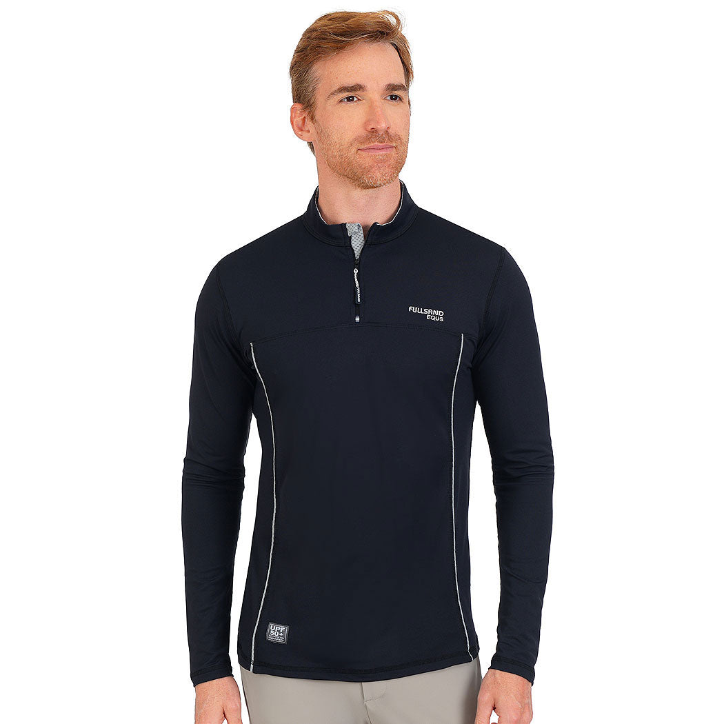 Fullsand Equs Playera Negro De Hombre Para Entrenamiento Con UPF 50+