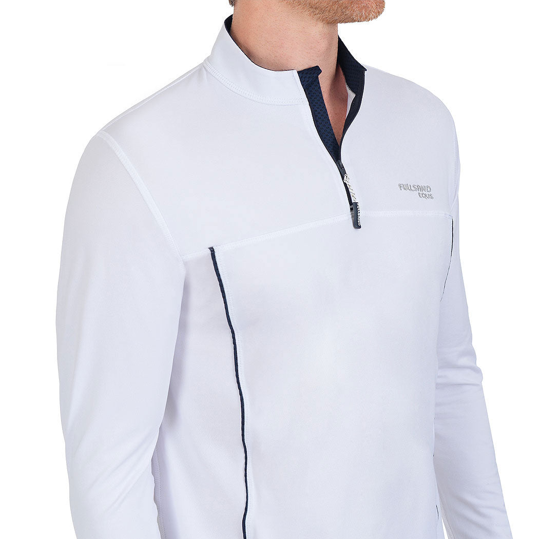 FULLSAND EQUS Playera Blanco De Hombre Para Entrenamiento Con UPF 50+