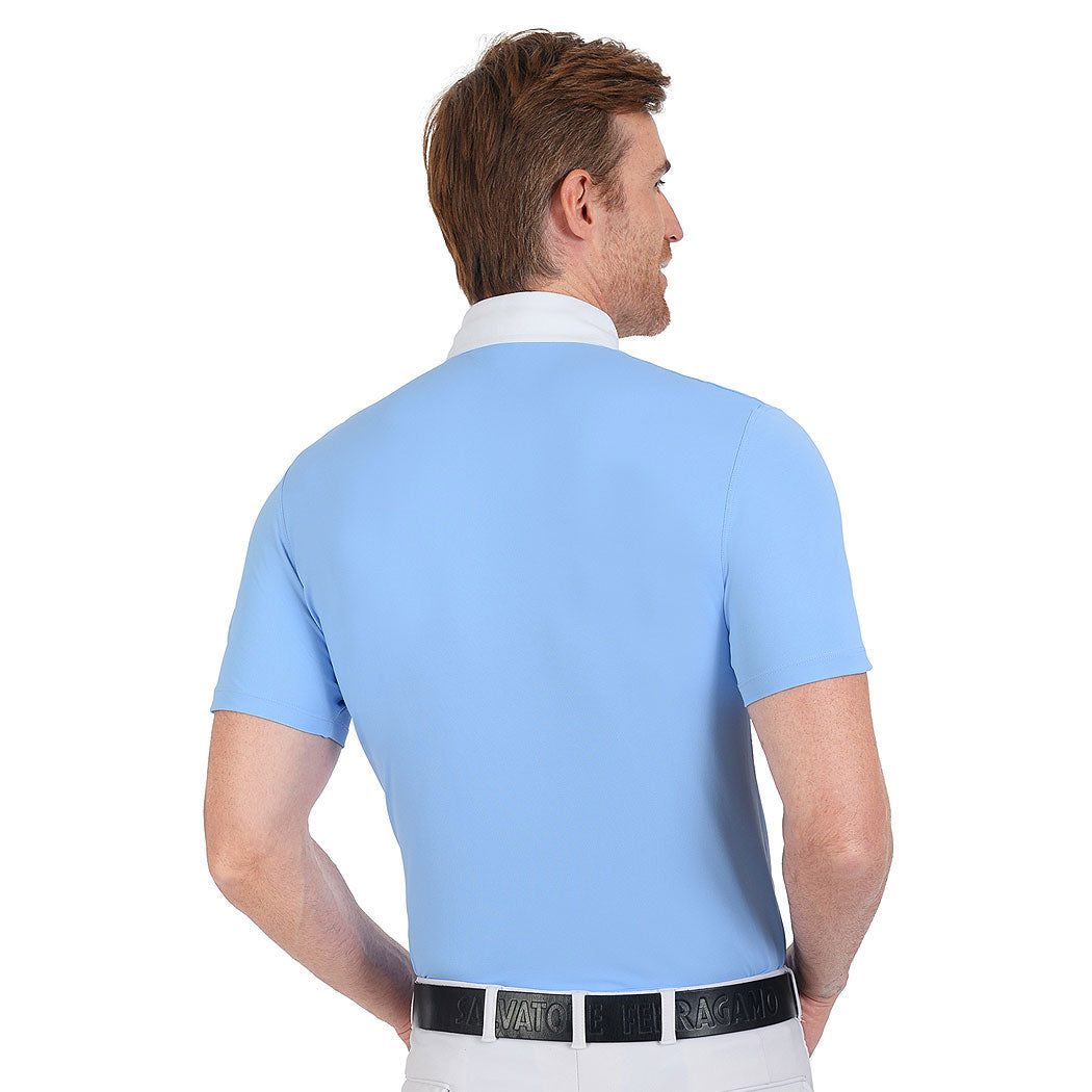 FULLSAND EQUS Polo Azul Claro De Hombre Para Concurso Con UPF 50+