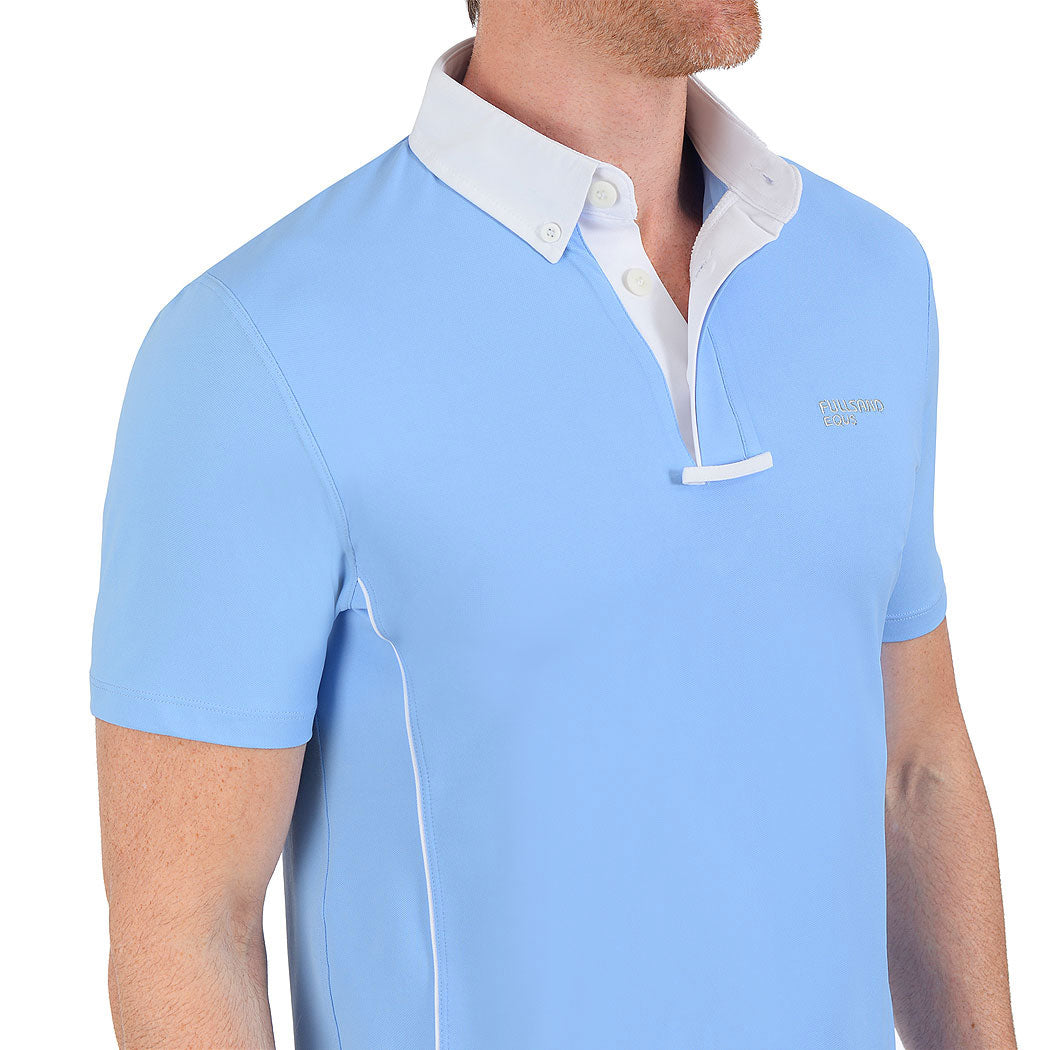 FULLSAND EQUS Polo Azul Claro De Hombre Para Concurso Con UPF 50+