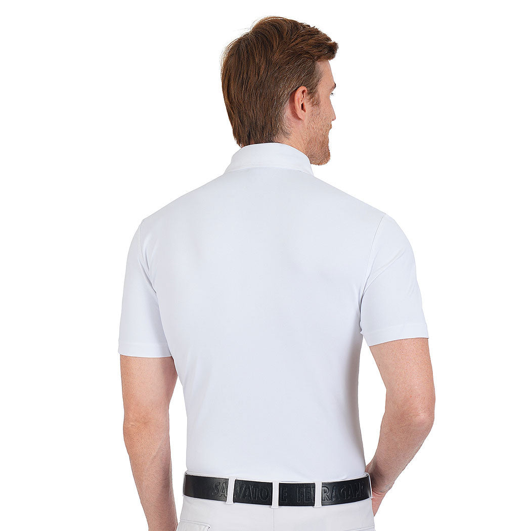 FULLSAND EQUS Polo Blanco Marino De Hombre Para Concurso Con UPF 50+