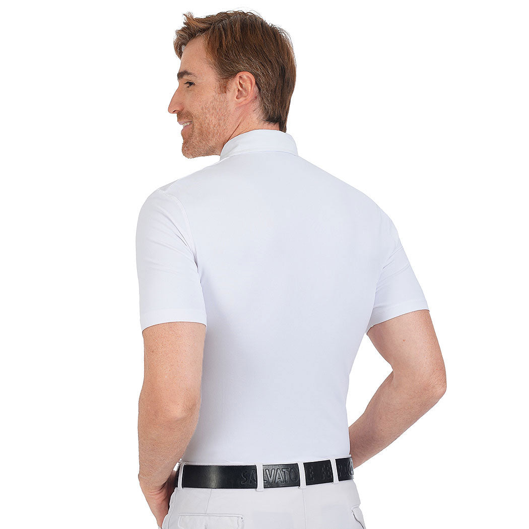 FULLSAND EQUS Polo Blanco De Hombre Para Concurso Con UPF 50+