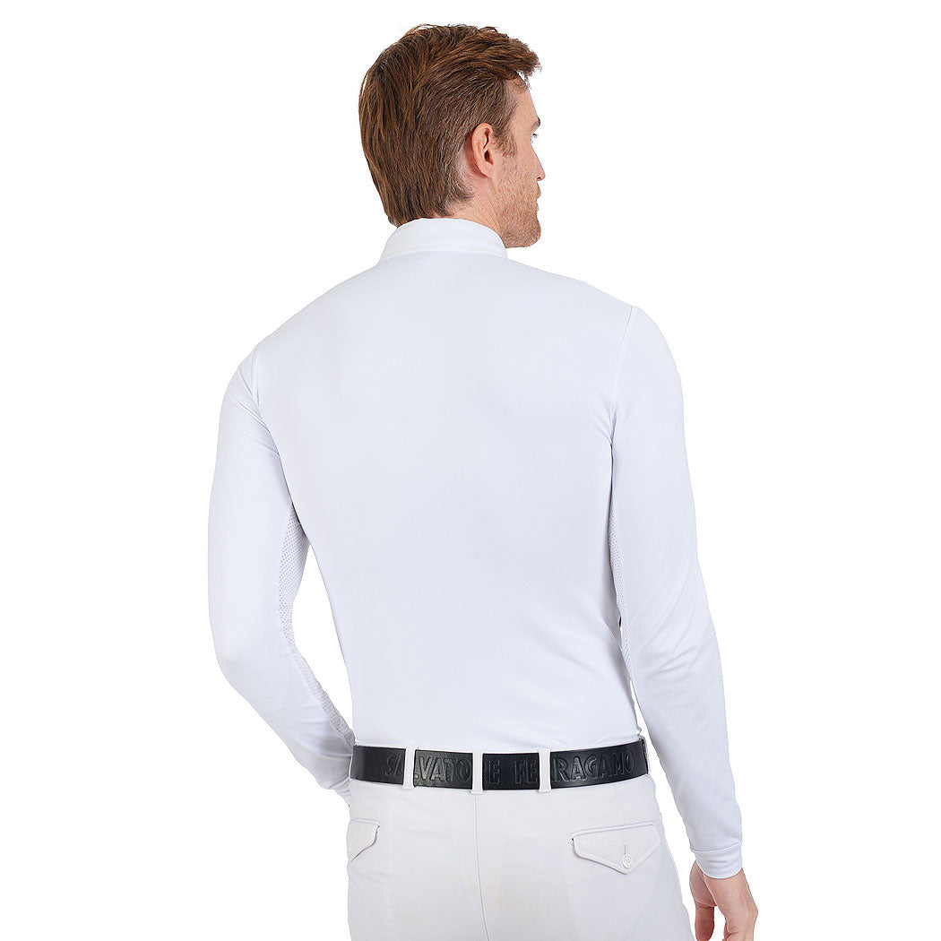 FULLSAND EQUS Polo Azul Acero De Hombre Para Concurso Con UPF 50+