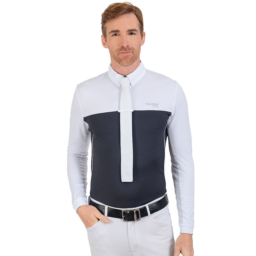 FULLSAND EQUS Polo Gris Acero De Hombre Para Concurso Con UPF 50+