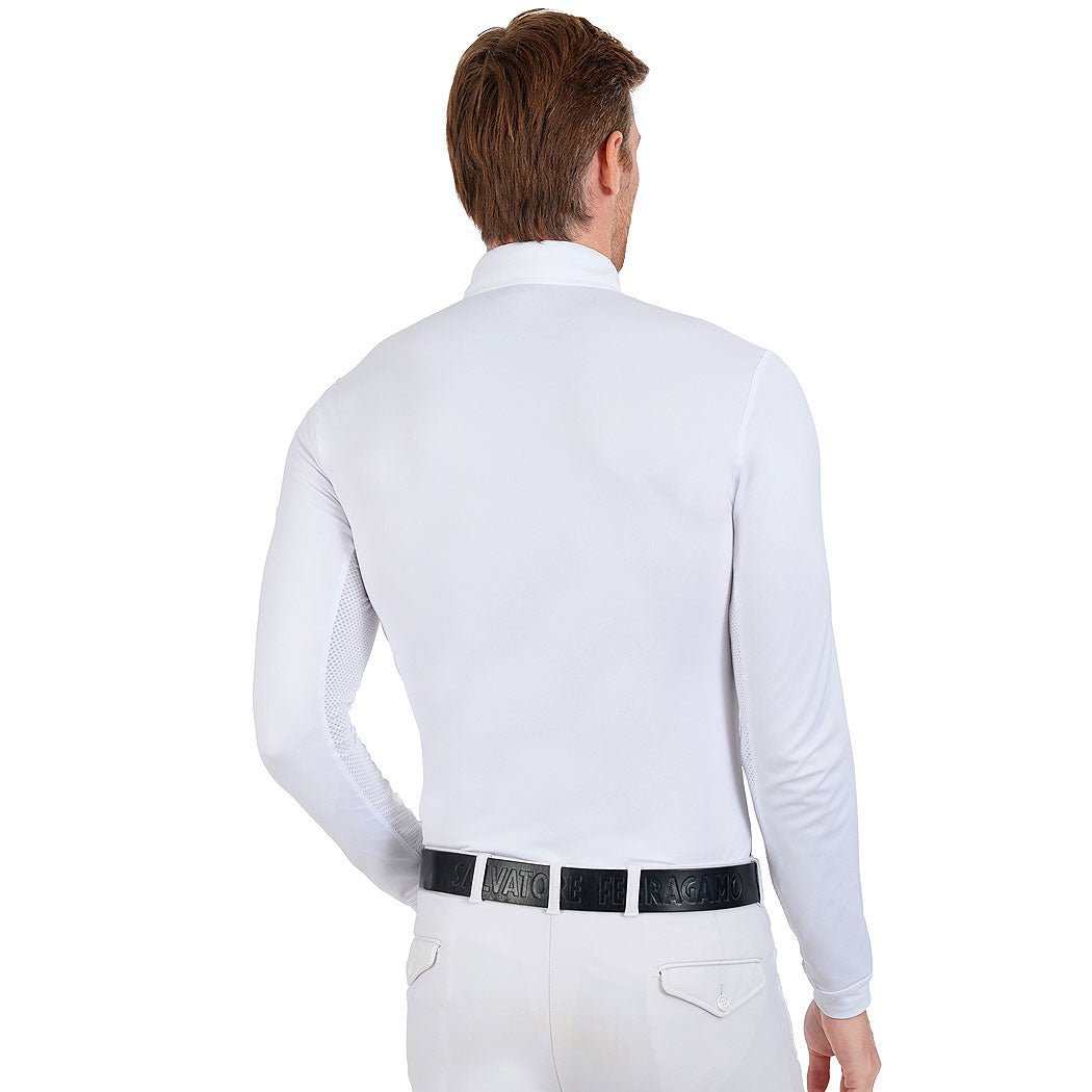 FULLSAND EQUS Polo Gris Acero De Hombre Para Concurso Con UPF 50+