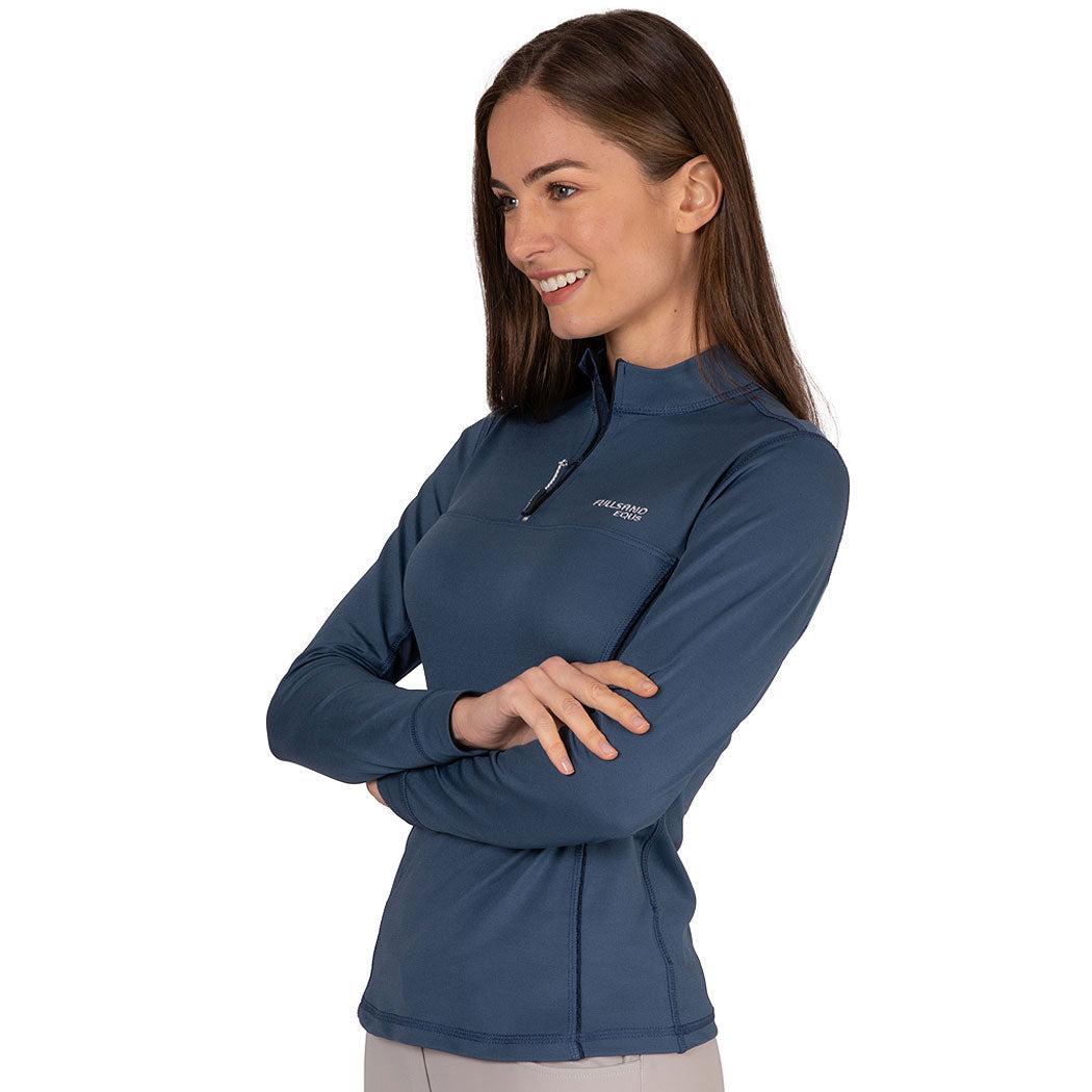 Fullsand Equs Women's Steel Blue Training Sun Shirt With UPF 50+