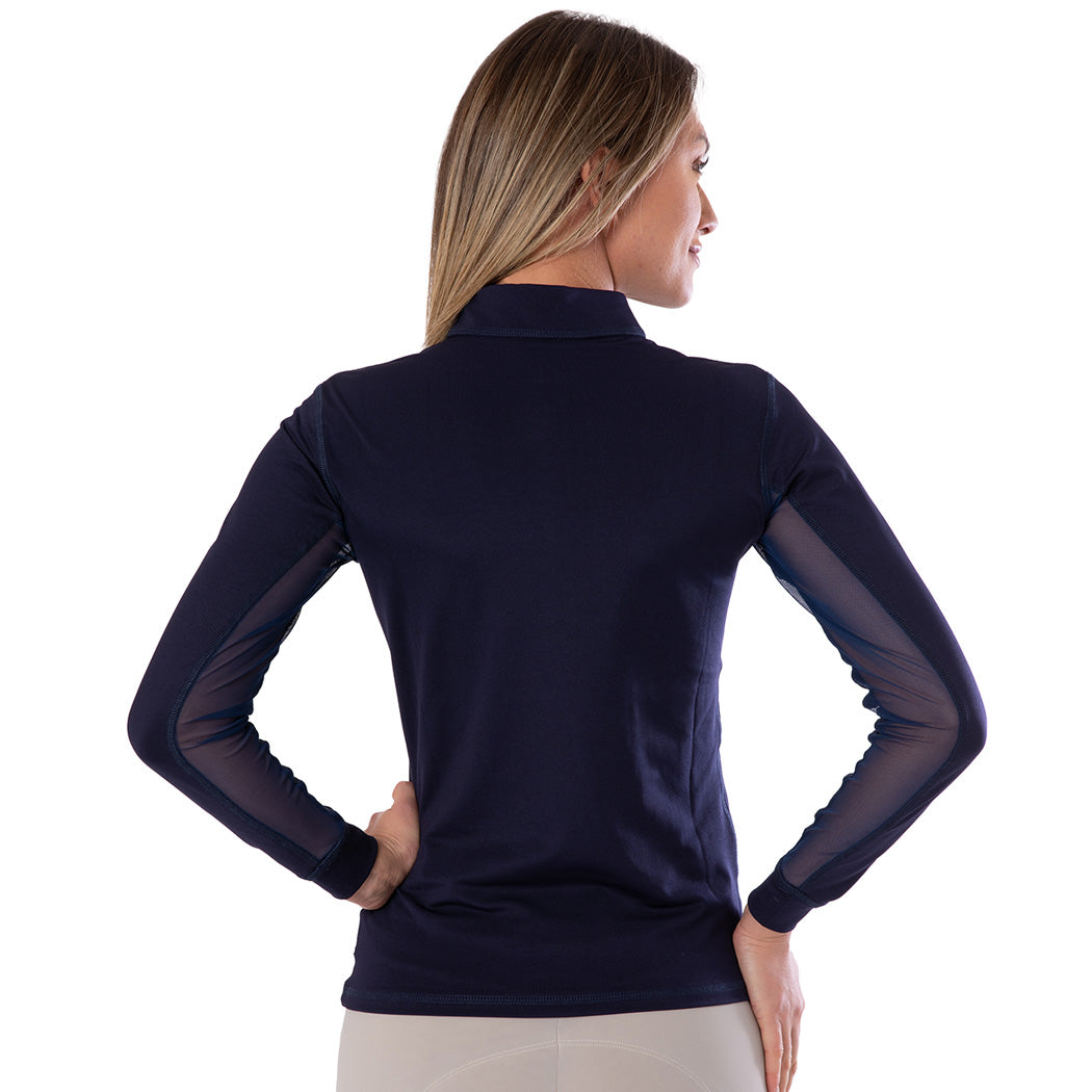 Fullsand Equs Women's Navy Training Sun Shirt With UPF 50+
