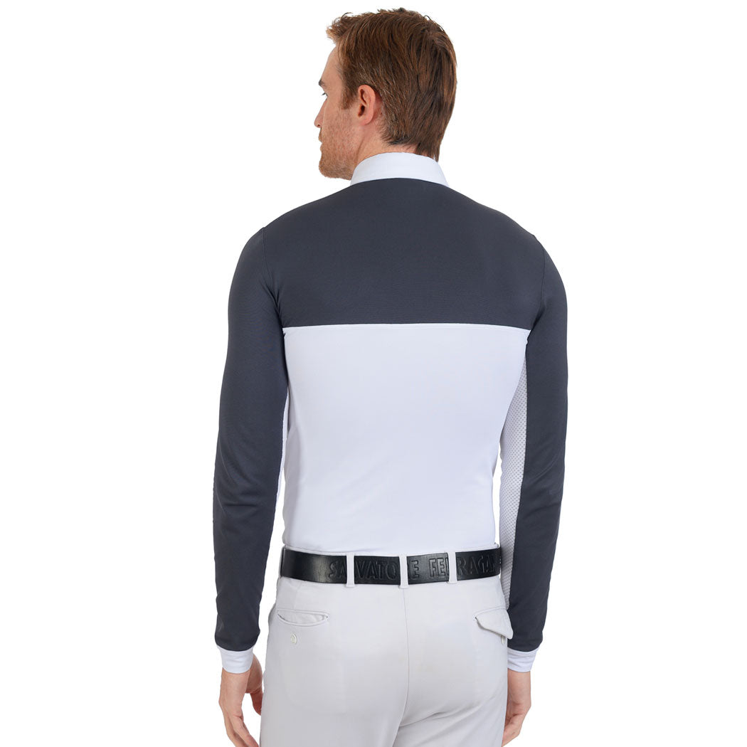 FULLSAND EQUS Polo Gris Acero De Hombre Para Concurso Con UPF 50+