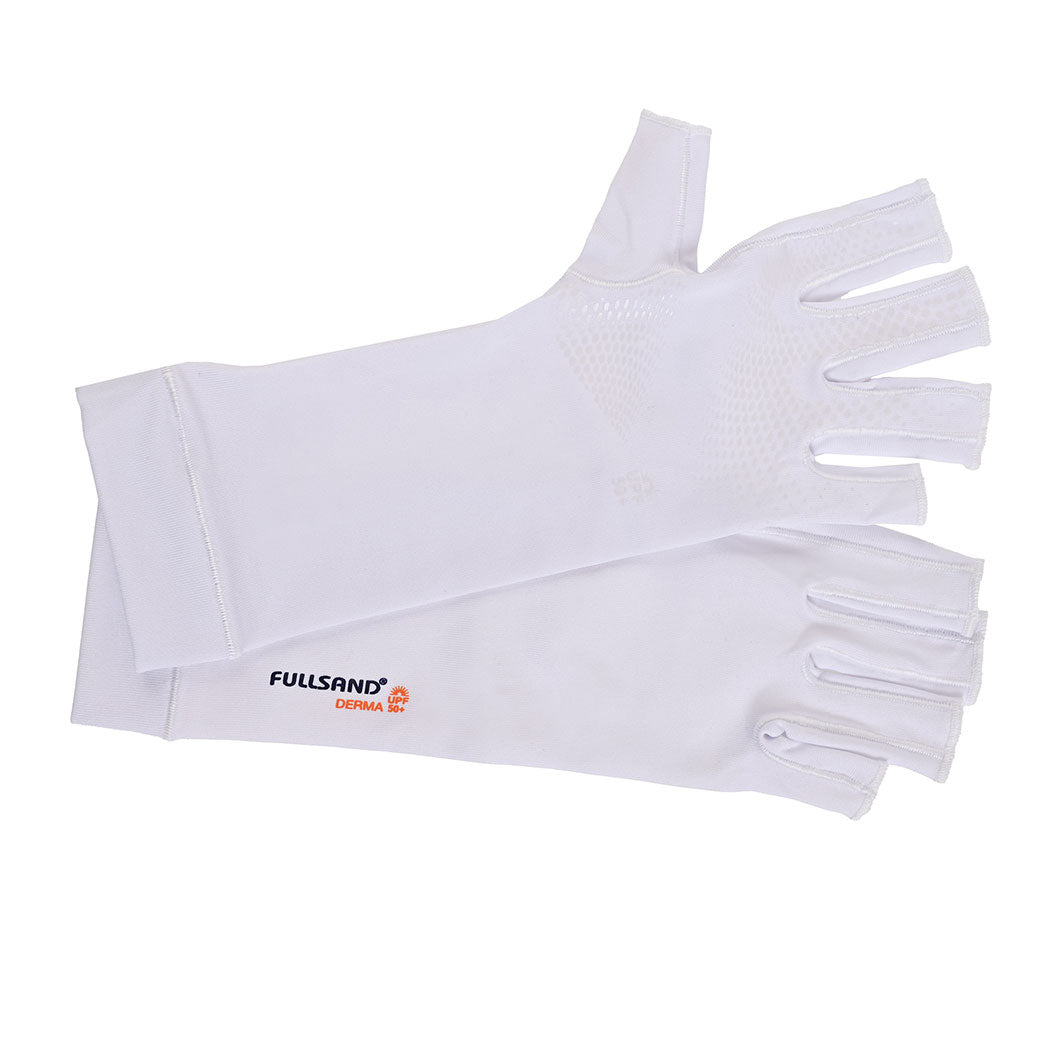 FULLSAND DERMA Guantes Antisolares Largo Unisex Con Protección Solar Certificada.