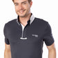 Fullsand Equs Men's Steel Grey Competition Polo with UPF 50+