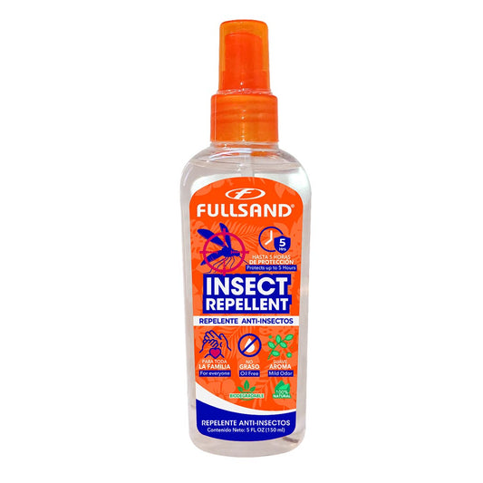 Fullsand Natural Anti-Insect Repellent Improved Formula For The Whole Family.