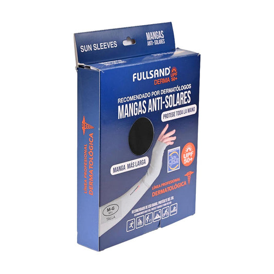 FULLSAND DERMA Mangas Antisolares Manga Larga Con Puño Unisex Con Protección Solar Certificada.
