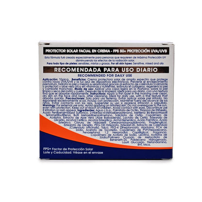 FULLSAND Derma Protector Solar Facial En Crema FPS 50+, Protección Solar Certificada 50 G.