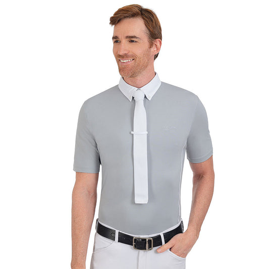 Fullsand Equs Men's Light Grey Competition Polo With UPF 50+