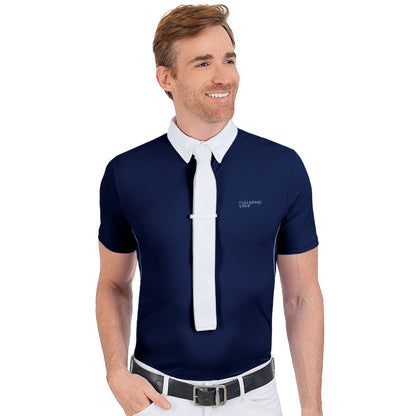 Fullsand Equs Men's Navy Competition Polo With UPF 50+