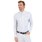 Fullsand Equs White Steel Blue Men's Competition Polo With UPF 50+