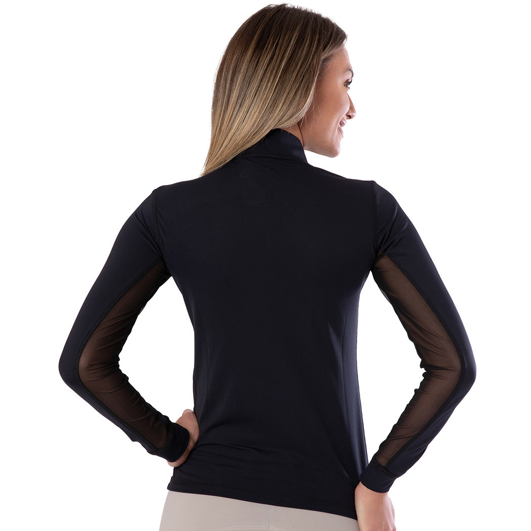 Fullsand Equs Playera Negro De Mujer Para Entrenamiento Con UPF 50+