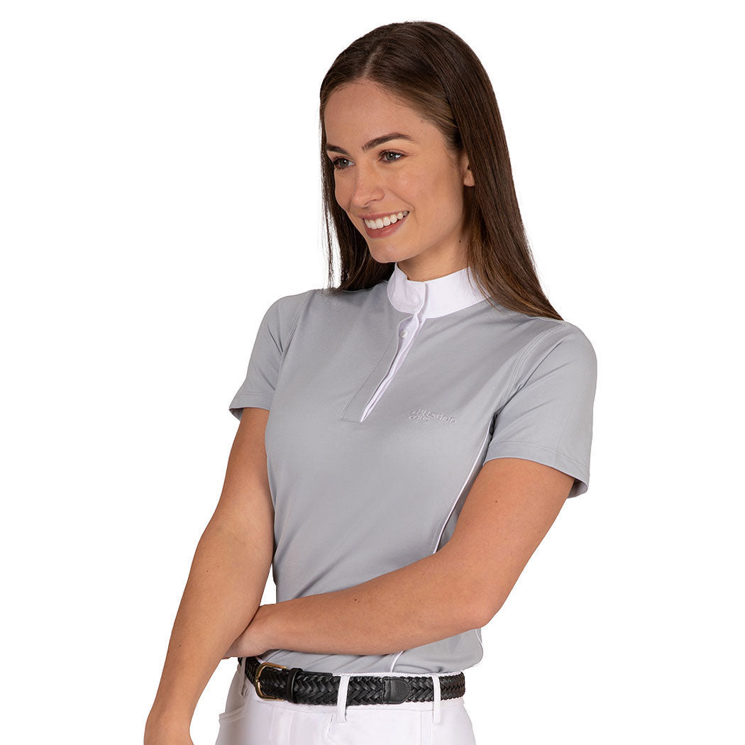 Fullsand Equs Women's Light Gray Competition Polo With UPF 50+