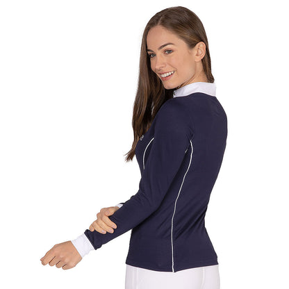 Fullsand Equs Women's Navy Competition Polo With UPF 50+