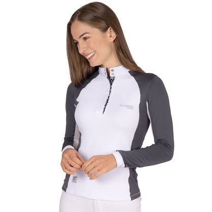 Fullsand Equs Women's Steel Gray Competition Polo With UPF 50+