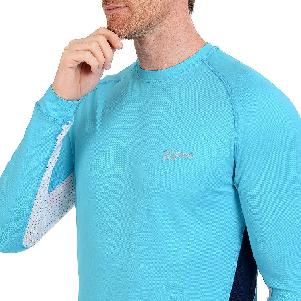 Fullsand Equs Playera Aqua De Hombre Para Entrenamiento Con UPF 50+