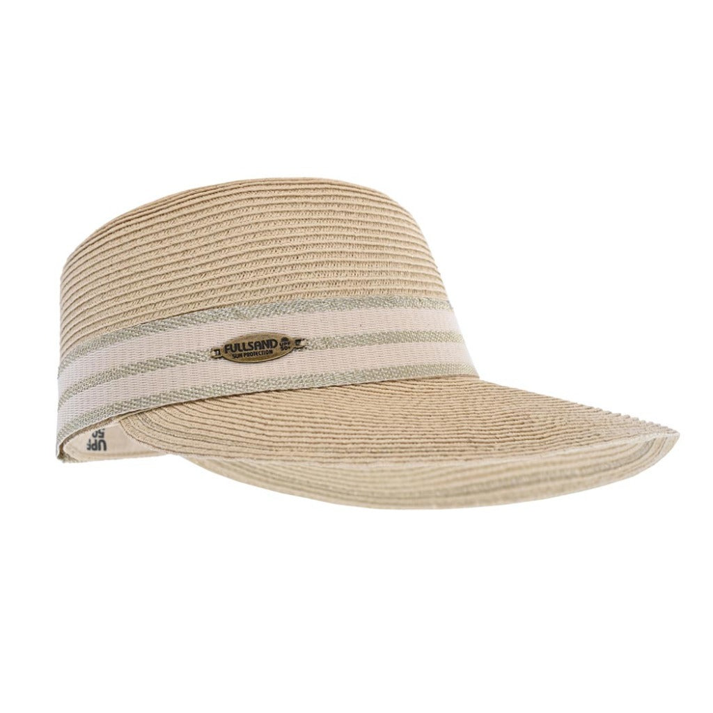 sombreros con UPF50+ para mujer rio para la playa protección solar sombrero tipo visera para dama con filtro solar uv fullsand